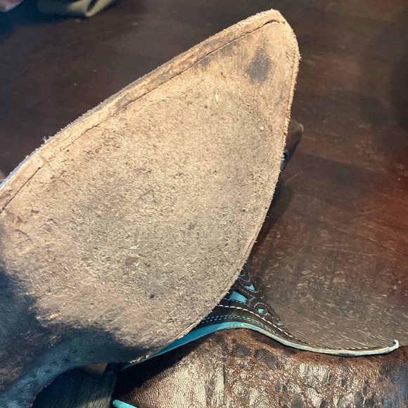 Black and Blue Western Boots - Picture 7 of 8